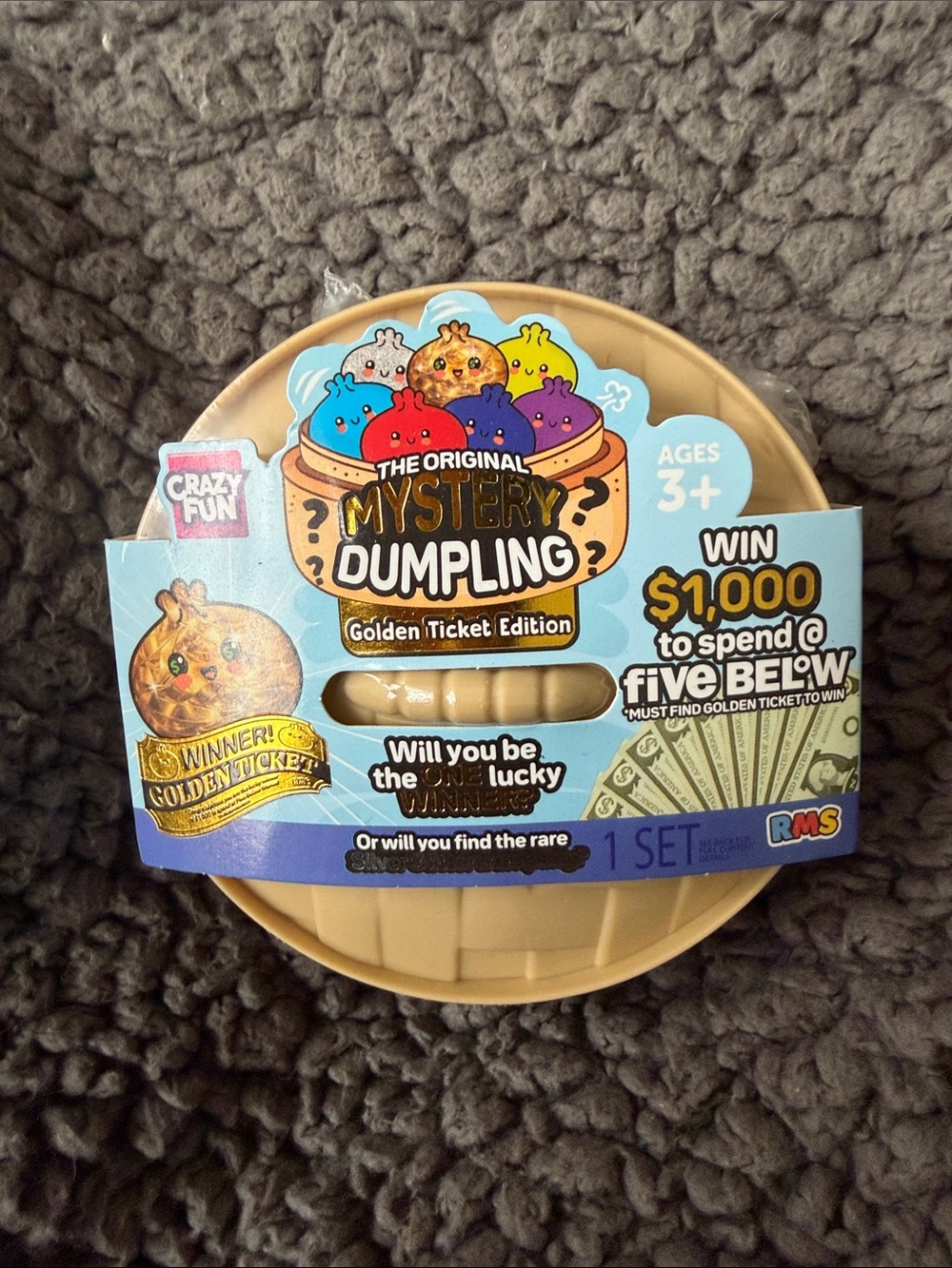 Crazy Fun RMS USA Original Mystery Dumpling Golden Ticket Edition Blind Bag Toy